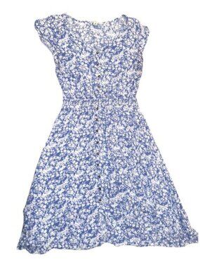 Women's Indigo Rose Floral Dress Medium